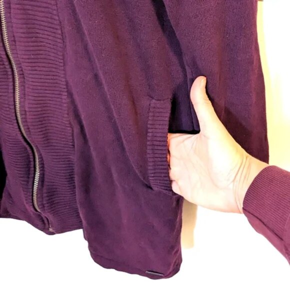 PrAna Long Sleeve Hooded Sweater Jacket - Picture 5 of 9